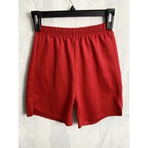 Vintage Dodger Sportswear Red Size Small Polyester Elastic Waist Gym Shorts